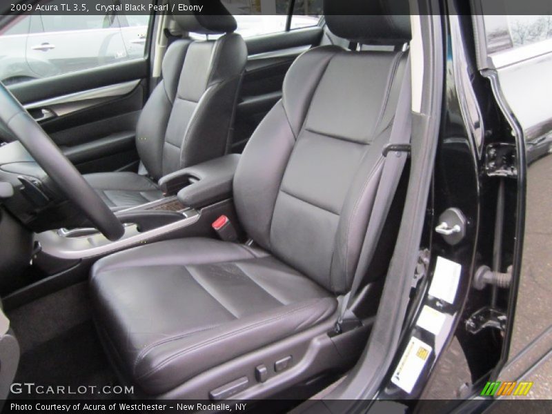 Crystal Black Pearl / Ebony 2009 Acura TL 3.5