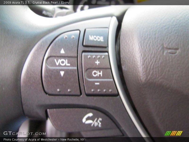 Crystal Black Pearl / Ebony 2009 Acura TL 3.5