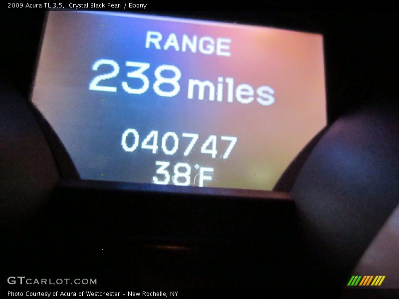 Crystal Black Pearl / Ebony 2009 Acura TL 3.5