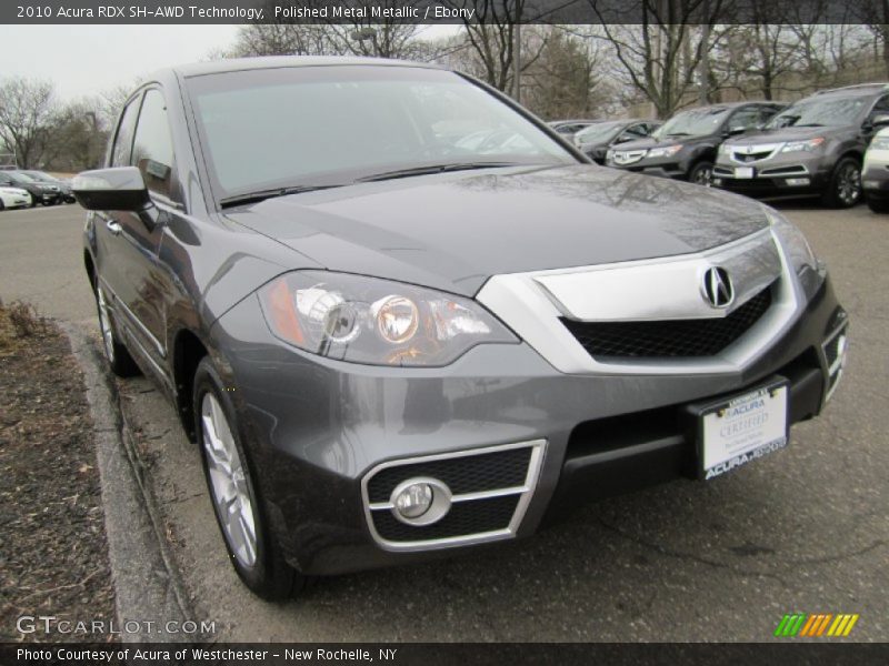Polished Metal Metallic / Ebony 2010 Acura RDX SH-AWD Technology