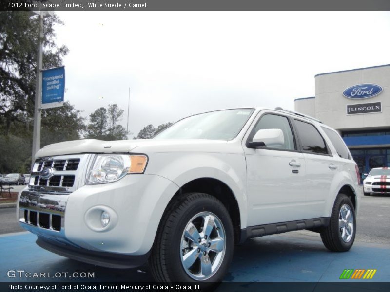 White Suede / Camel 2012 Ford Escape Limited
