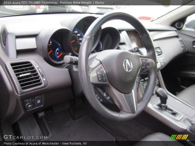 Polished Metal Metallic / Ebony 2010 Acura RDX SH-AWD Technology