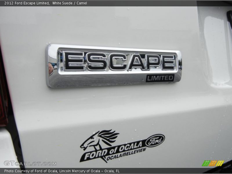 White Suede / Camel 2012 Ford Escape Limited