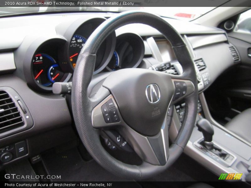 Polished Metal Metallic / Ebony 2010 Acura RDX SH-AWD Technology