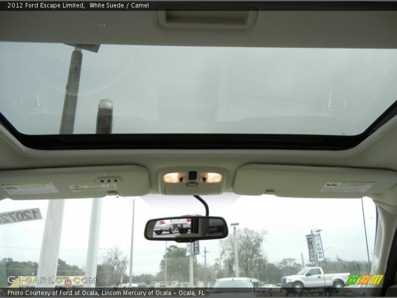White Suede / Camel 2012 Ford Escape Limited