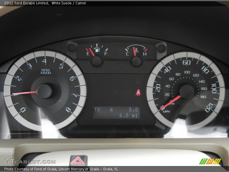 White Suede / Camel 2012 Ford Escape Limited