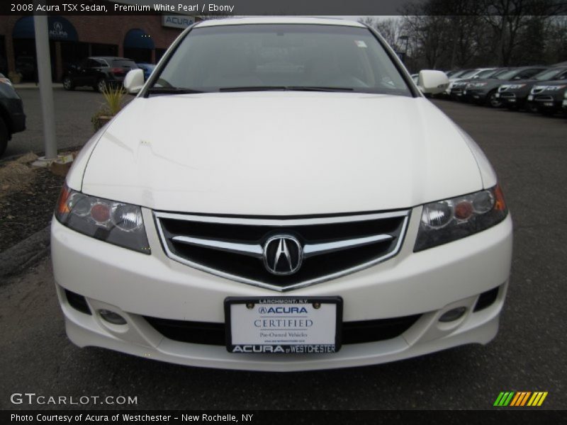 Premium White Pearl / Ebony 2008 Acura TSX Sedan