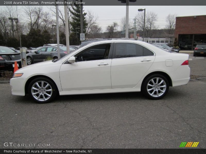 Premium White Pearl / Ebony 2008 Acura TSX Sedan
