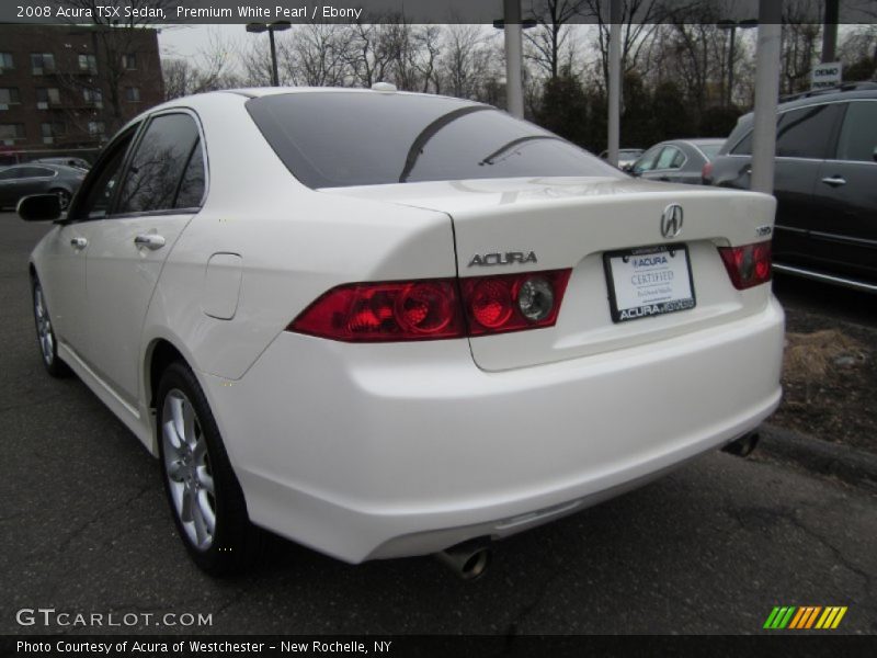 Premium White Pearl / Ebony 2008 Acura TSX Sedan