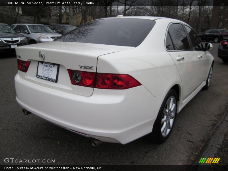 Premium White Pearl / Ebony 2008 Acura TSX Sedan