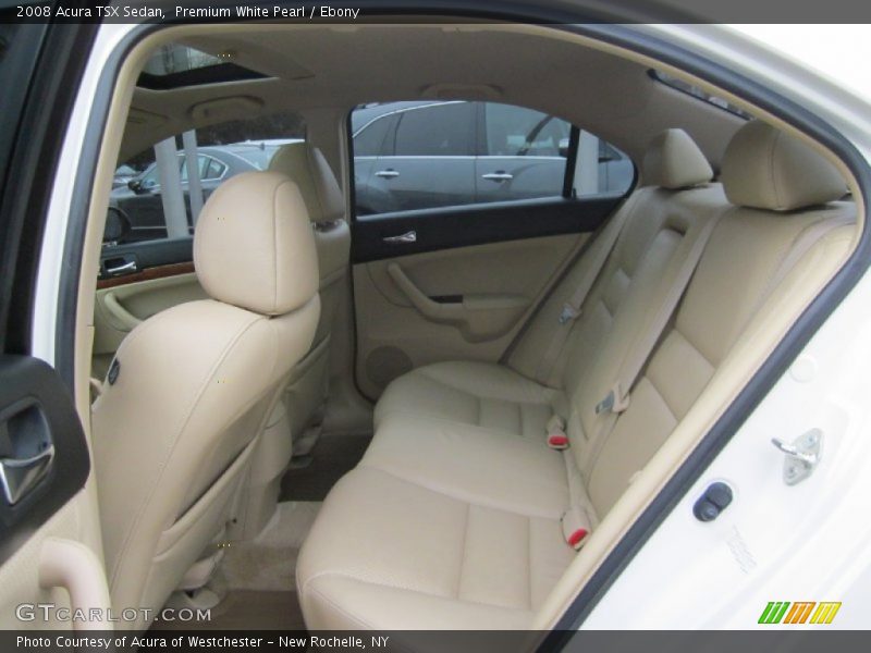 Premium White Pearl / Ebony 2008 Acura TSX Sedan