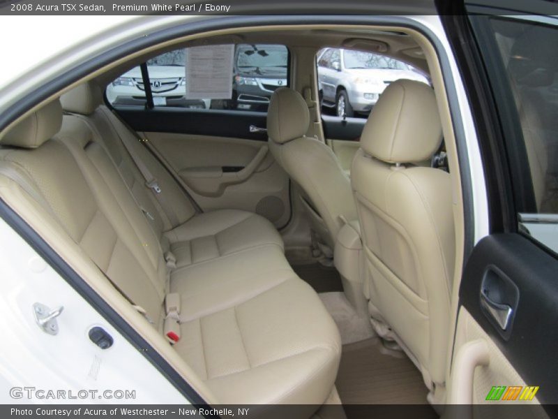 Premium White Pearl / Ebony 2008 Acura TSX Sedan