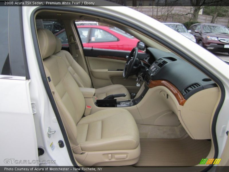 Premium White Pearl / Ebony 2008 Acura TSX Sedan