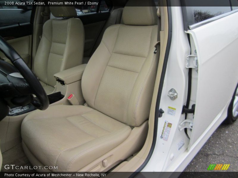 Premium White Pearl / Ebony 2008 Acura TSX Sedan