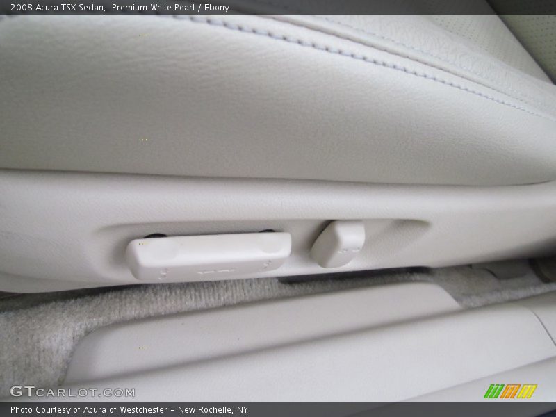 Premium White Pearl / Ebony 2008 Acura TSX Sedan