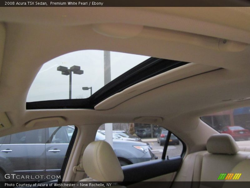Premium White Pearl / Ebony 2008 Acura TSX Sedan