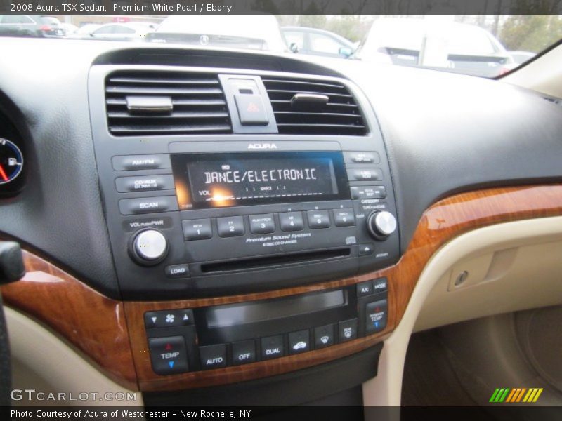 Premium White Pearl / Ebony 2008 Acura TSX Sedan