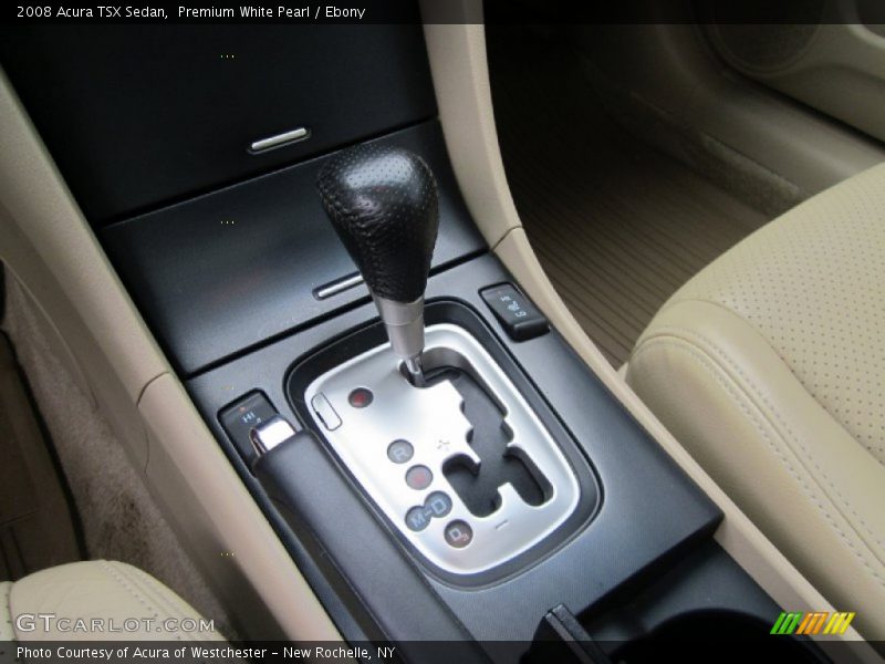 Premium White Pearl / Ebony 2008 Acura TSX Sedan