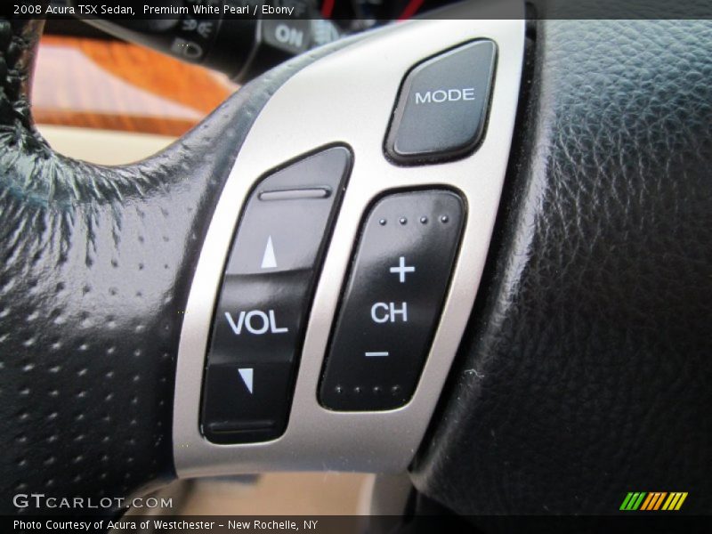 Premium White Pearl / Ebony 2008 Acura TSX Sedan