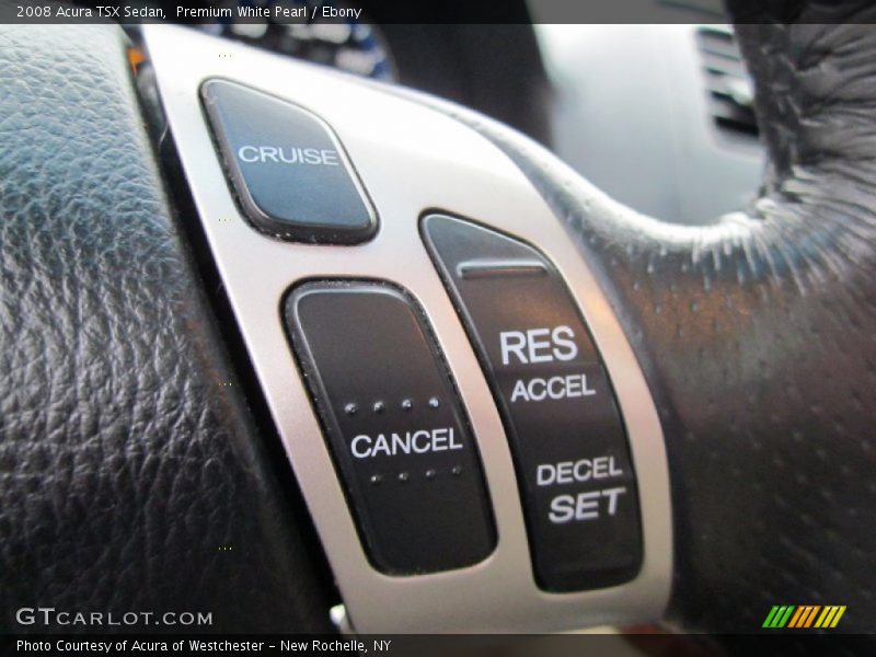 Premium White Pearl / Ebony 2008 Acura TSX Sedan