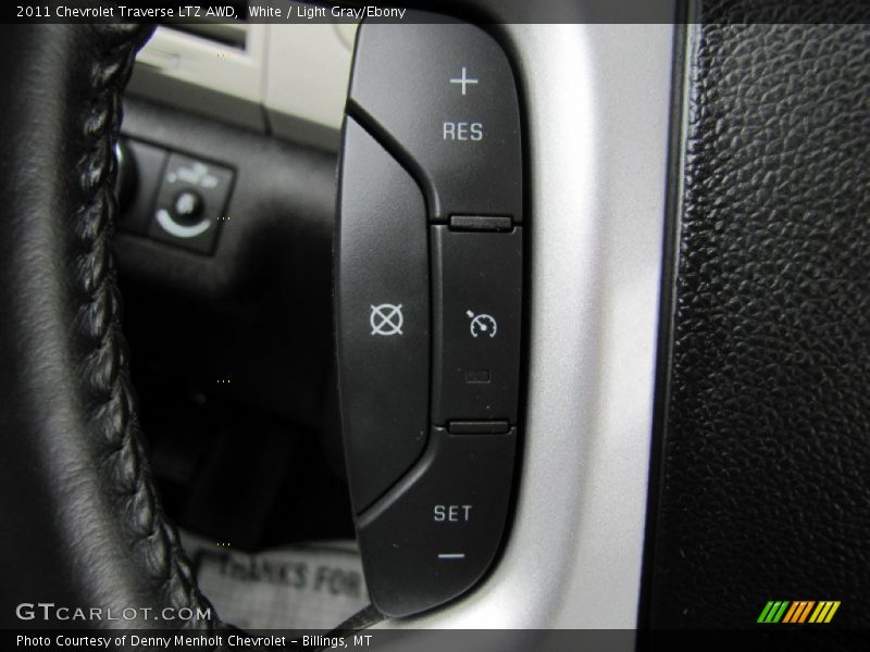 White / Light Gray/Ebony 2011 Chevrolet Traverse LTZ AWD