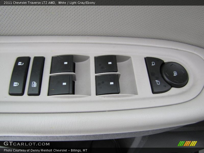 White / Light Gray/Ebony 2011 Chevrolet Traverse LTZ AWD