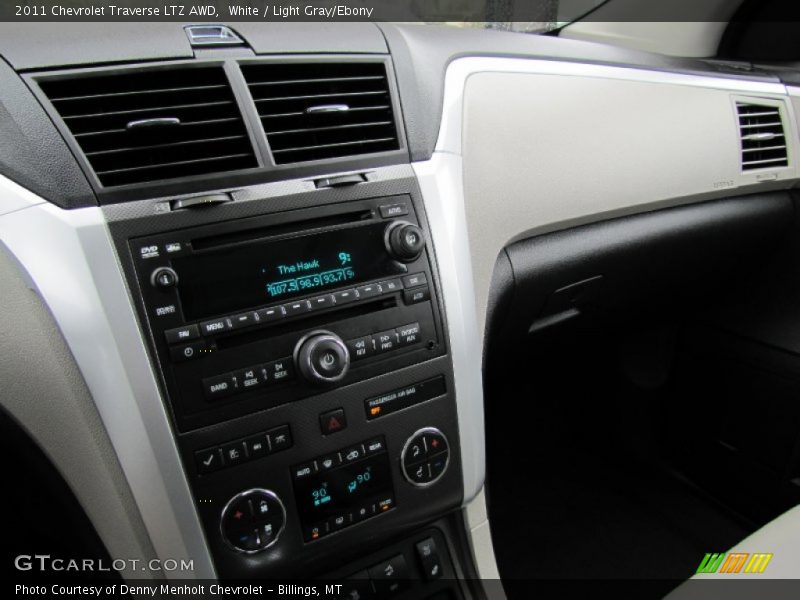 White / Light Gray/Ebony 2011 Chevrolet Traverse LTZ AWD