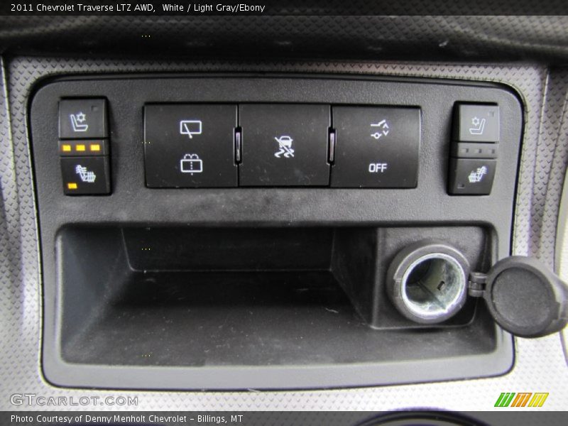 White / Light Gray/Ebony 2011 Chevrolet Traverse LTZ AWD