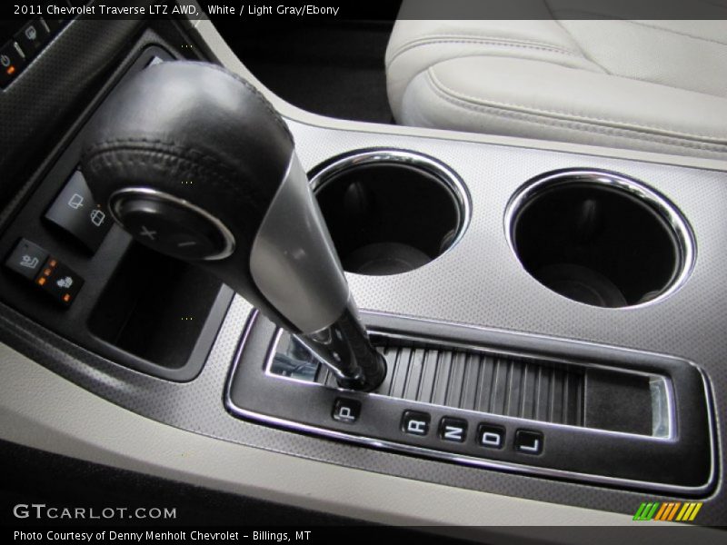 White / Light Gray/Ebony 2011 Chevrolet Traverse LTZ AWD