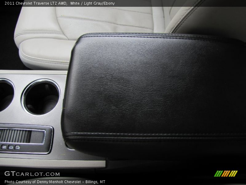 White / Light Gray/Ebony 2011 Chevrolet Traverse LTZ AWD