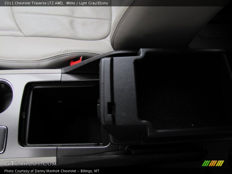 White / Light Gray/Ebony 2011 Chevrolet Traverse LTZ AWD