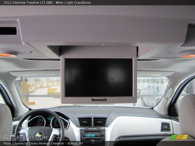 White / Light Gray/Ebony 2011 Chevrolet Traverse LTZ AWD