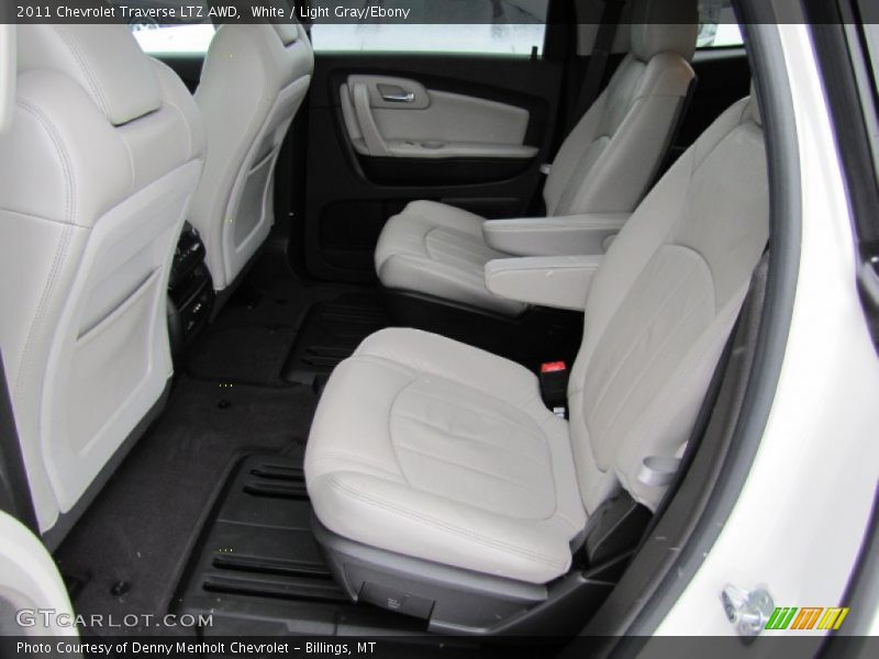 White / Light Gray/Ebony 2011 Chevrolet Traverse LTZ AWD