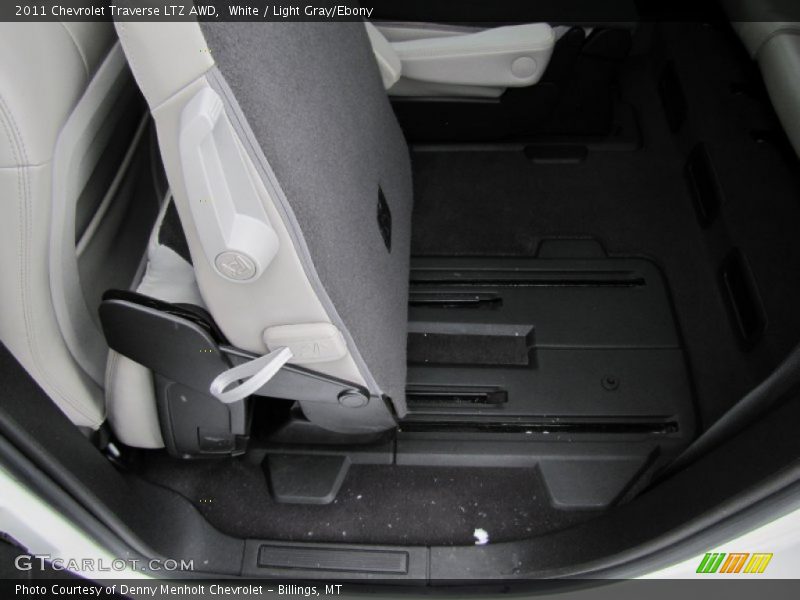 White / Light Gray/Ebony 2011 Chevrolet Traverse LTZ AWD