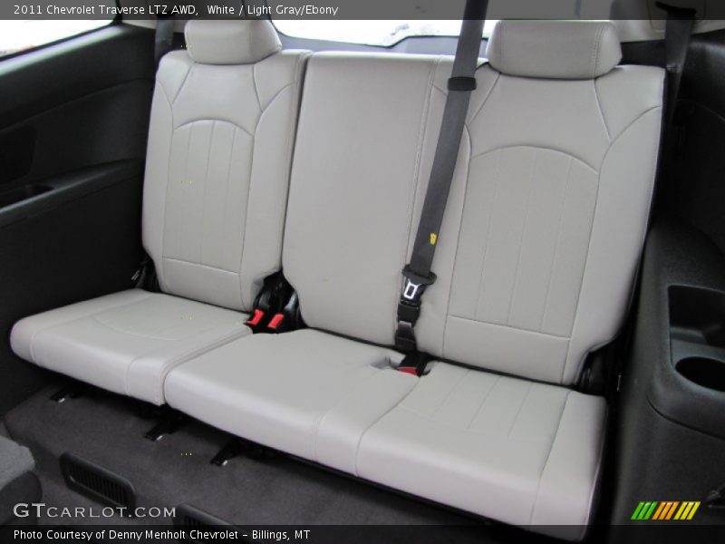 White / Light Gray/Ebony 2011 Chevrolet Traverse LTZ AWD