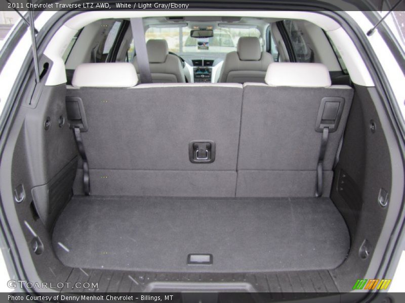 White / Light Gray/Ebony 2011 Chevrolet Traverse LTZ AWD