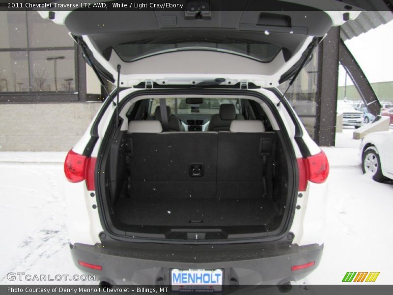 White / Light Gray/Ebony 2011 Chevrolet Traverse LTZ AWD