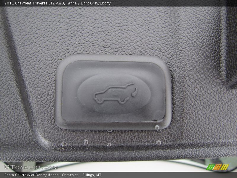 White / Light Gray/Ebony 2011 Chevrolet Traverse LTZ AWD