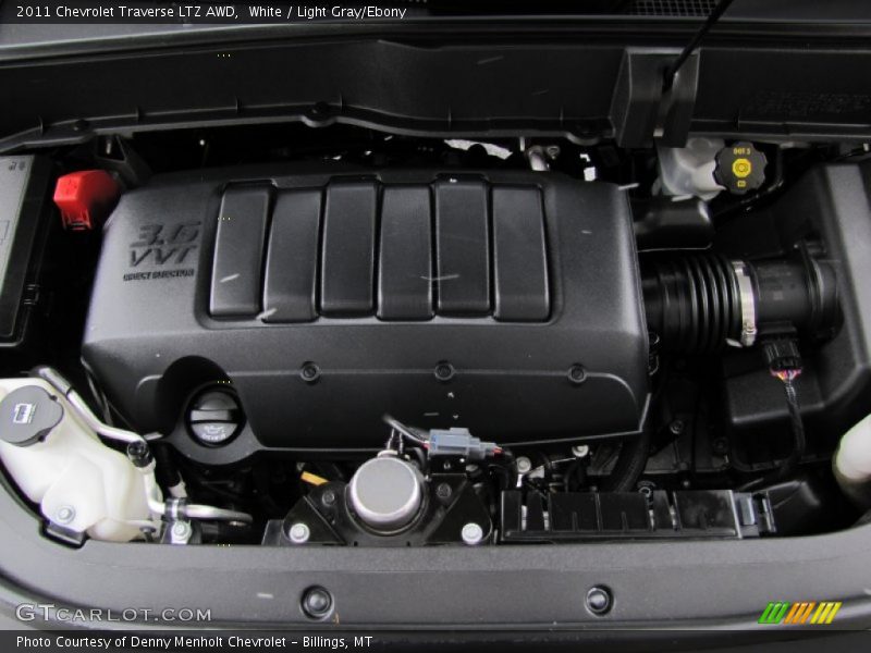 White / Light Gray/Ebony 2011 Chevrolet Traverse LTZ AWD