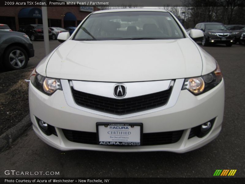 Premium White Pearl / Parchment 2009 Acura TSX Sedan