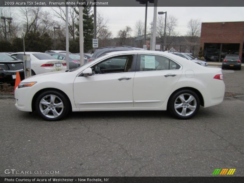 Premium White Pearl / Parchment 2009 Acura TSX Sedan