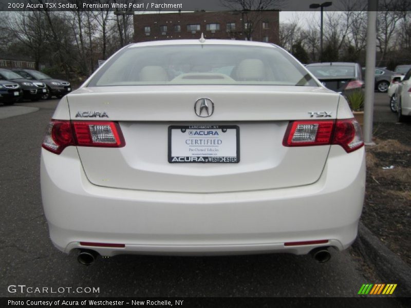 Premium White Pearl / Parchment 2009 Acura TSX Sedan