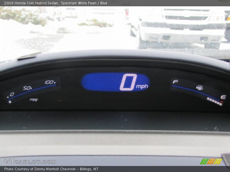  2009 Civic Hybrid Sedan Hybrid Sedan Gauges