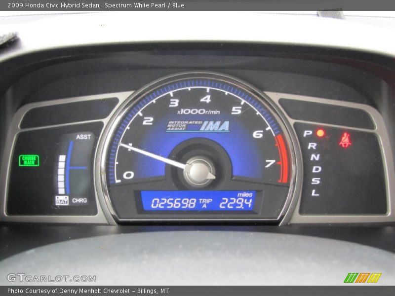  2009 Civic Hybrid Sedan Hybrid Sedan Gauges