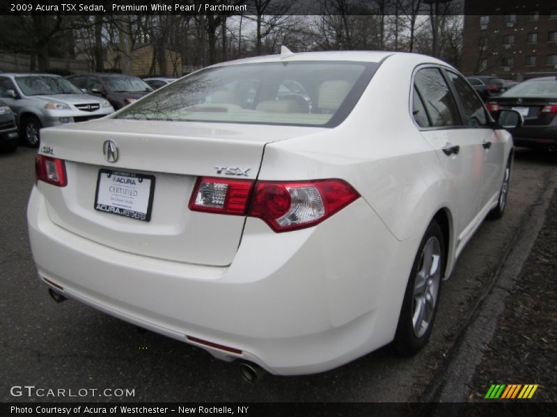 Premium White Pearl / Parchment 2009 Acura TSX Sedan