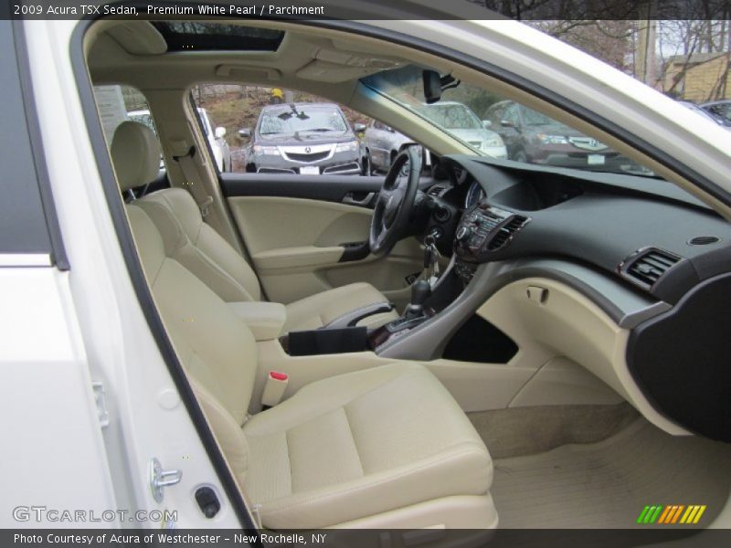 Premium White Pearl / Parchment 2009 Acura TSX Sedan