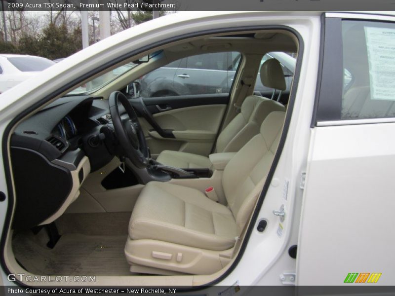 Premium White Pearl / Parchment 2009 Acura TSX Sedan