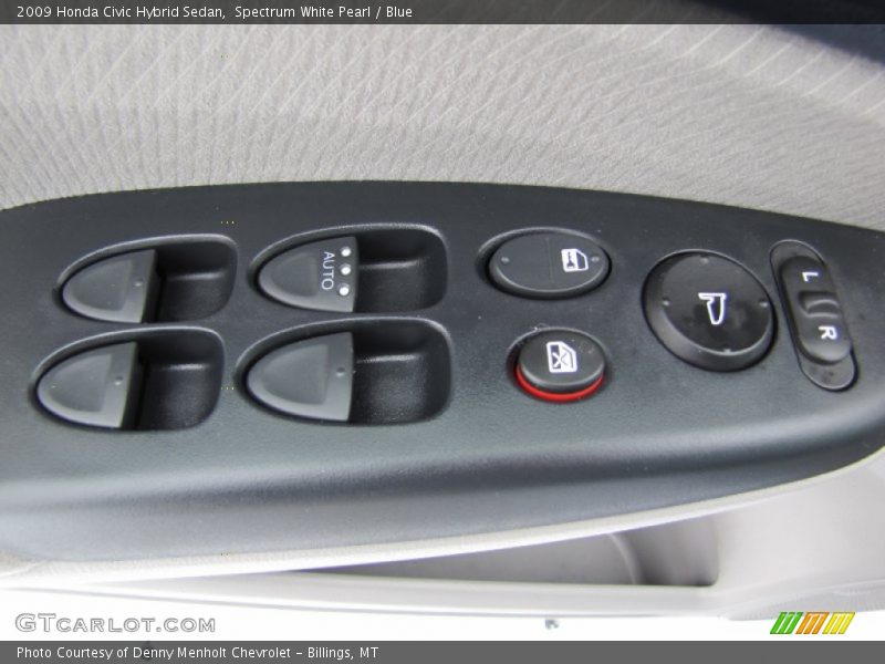 Spectrum White Pearl / Blue 2009 Honda Civic Hybrid Sedan