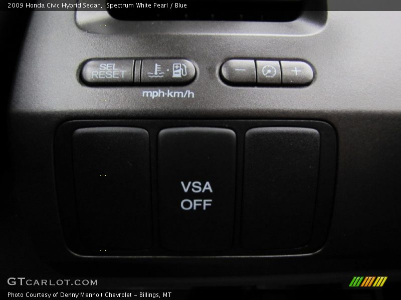 Spectrum White Pearl / Blue 2009 Honda Civic Hybrid Sedan
