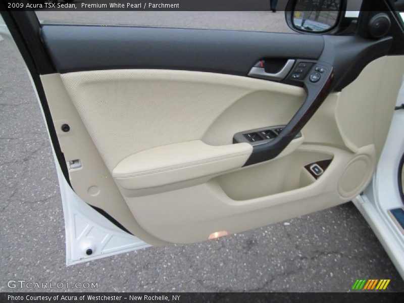 Premium White Pearl / Parchment 2009 Acura TSX Sedan